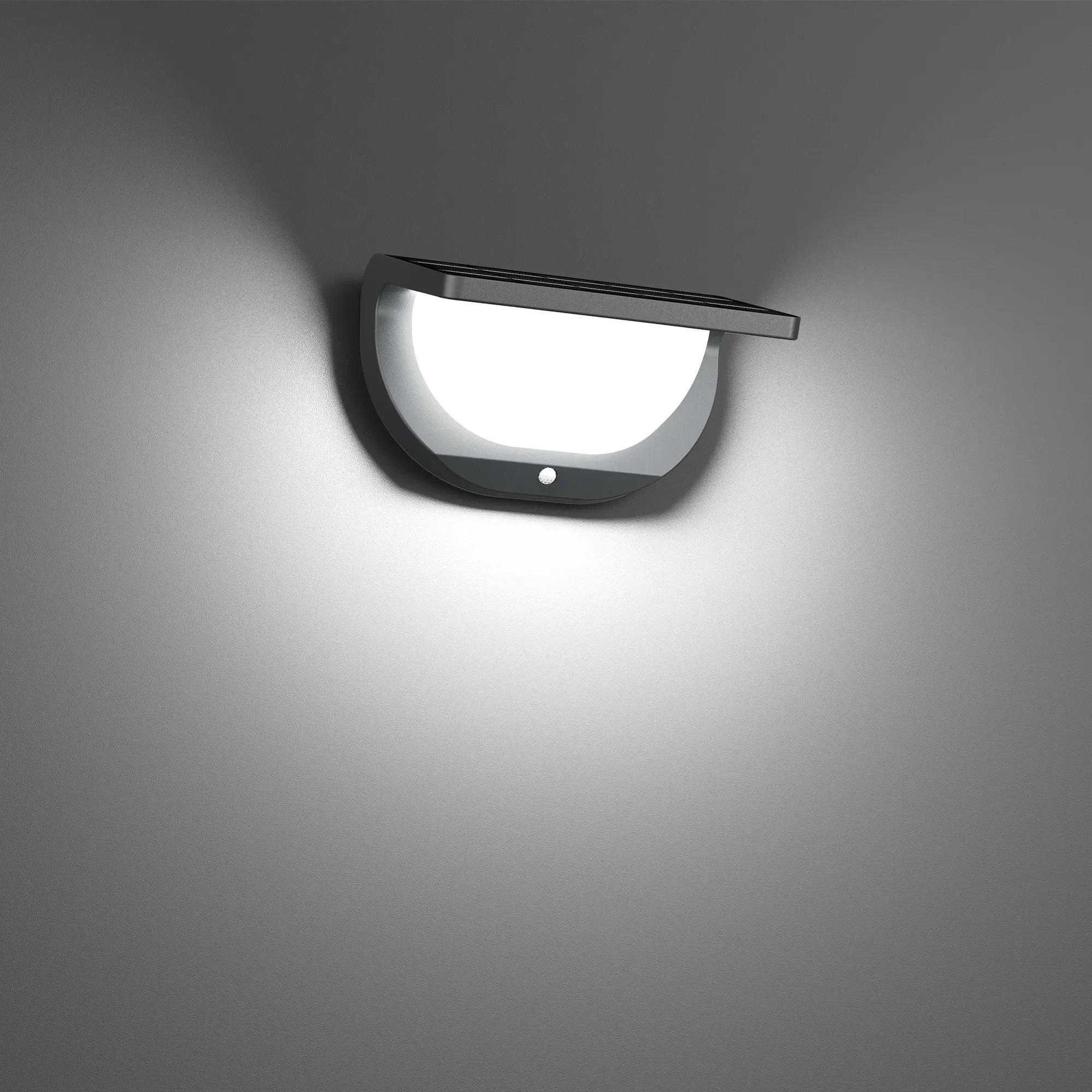 LED Solar Vandal-Resistant Wallpack, 380 Lumens- 4000K - Image 2