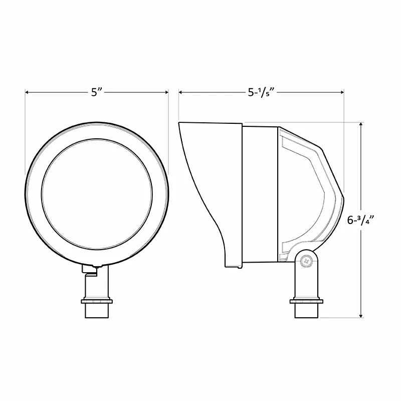 LED White 120V Garden/ Flagpole Flood Light, 20W, CCT - Image 3