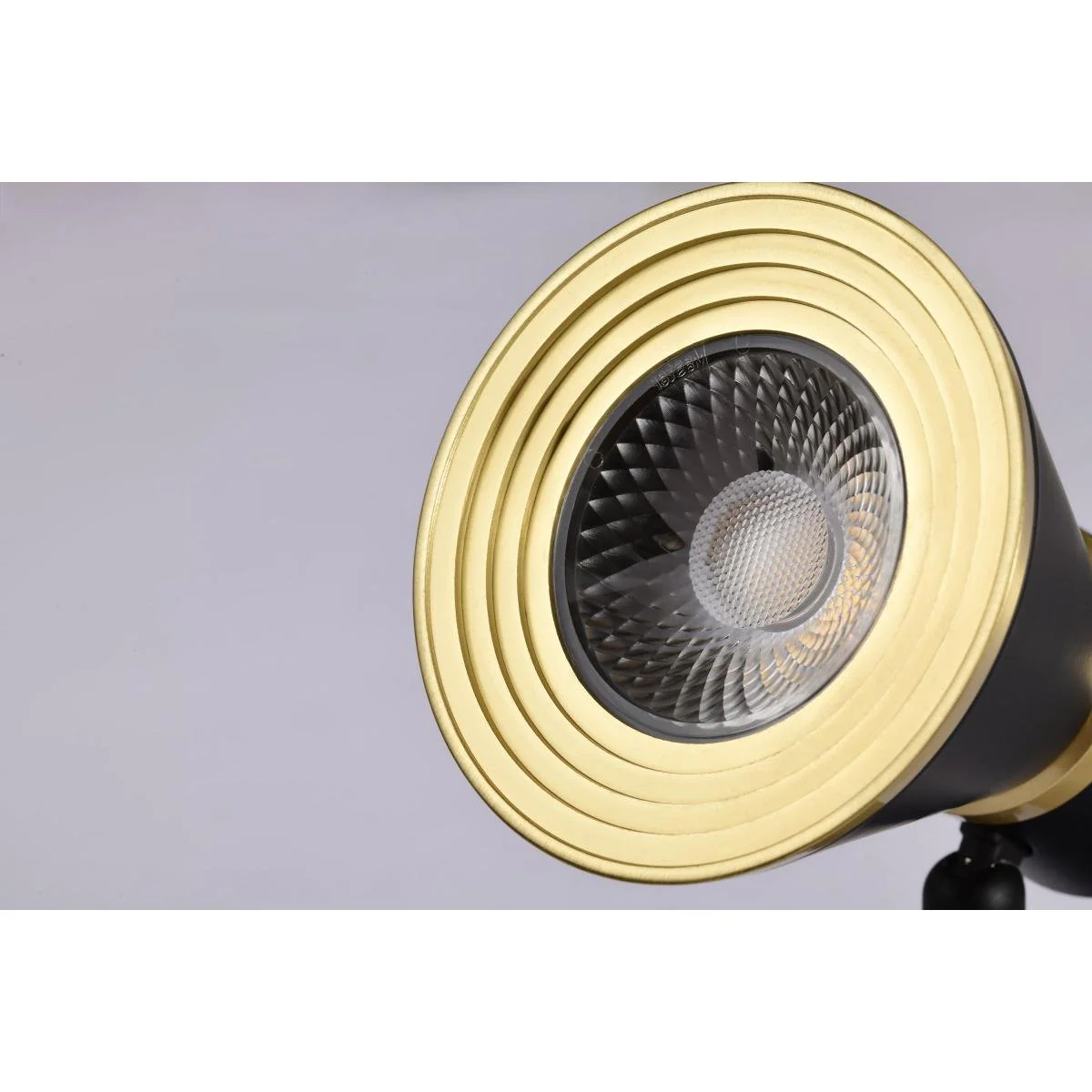 Matte Black and Brushed Brass Finish 12 Watt LED Cinch Track Head; 3000K - Image 2