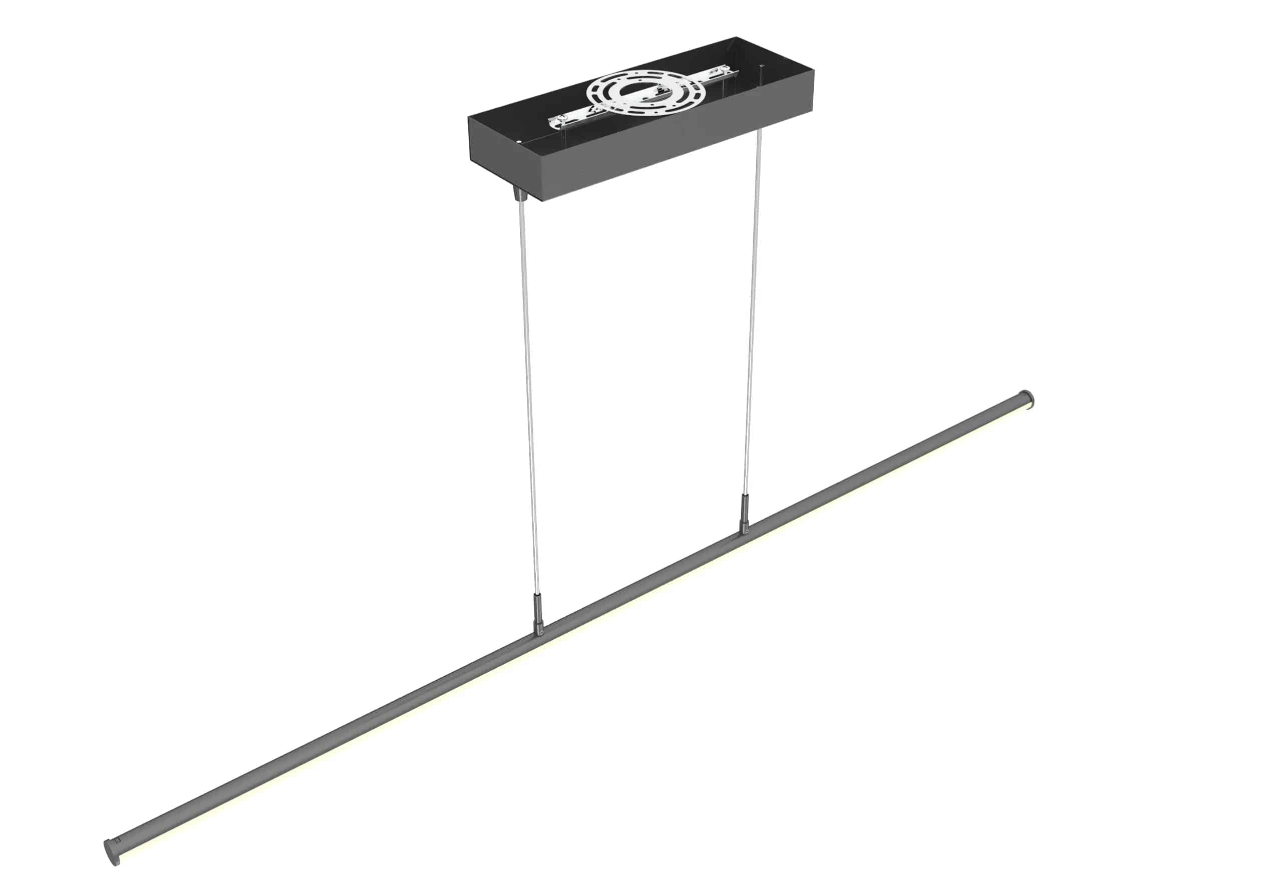 Power & CCT Adjustable Black Linear Tube Decorative Suspension Light, 20W/25W/30W, 3000K/3500K/4000K - Image 2