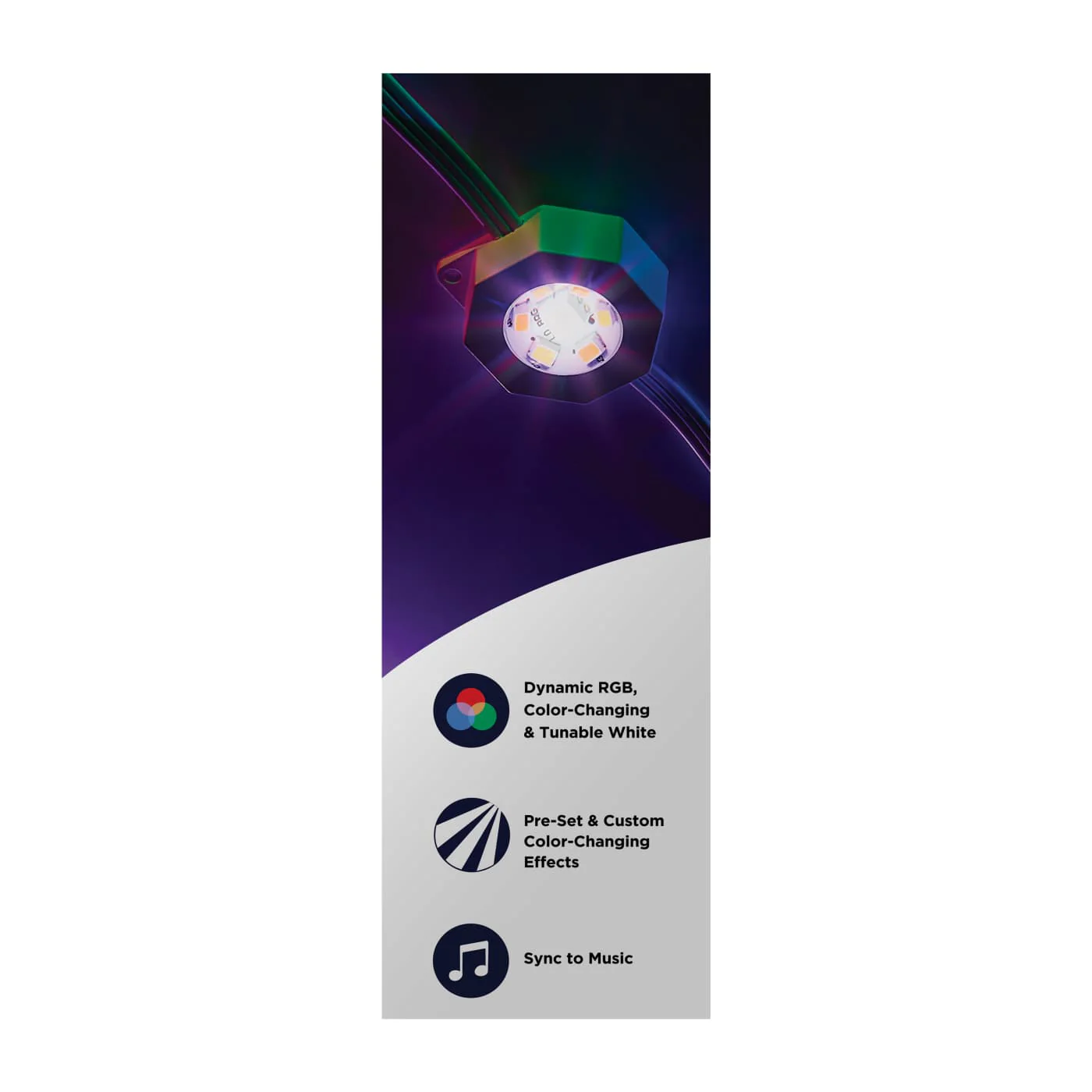 RGB 100 Foot LED Eave String Light; 48 Watt; RGBTW; 120 Volt; Remote Included - Image 15