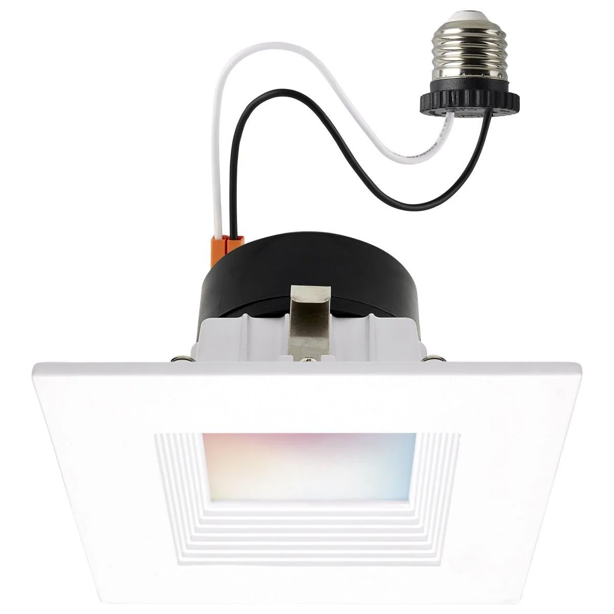 RGB & Tunable White 4 Inch Square LED Retrofit- 10.5 Watt and 90 CRI