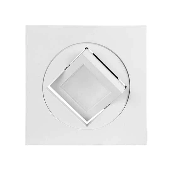 Square 4” Multi-Adjustable Gimbal Recessed LED Downlight- CCT