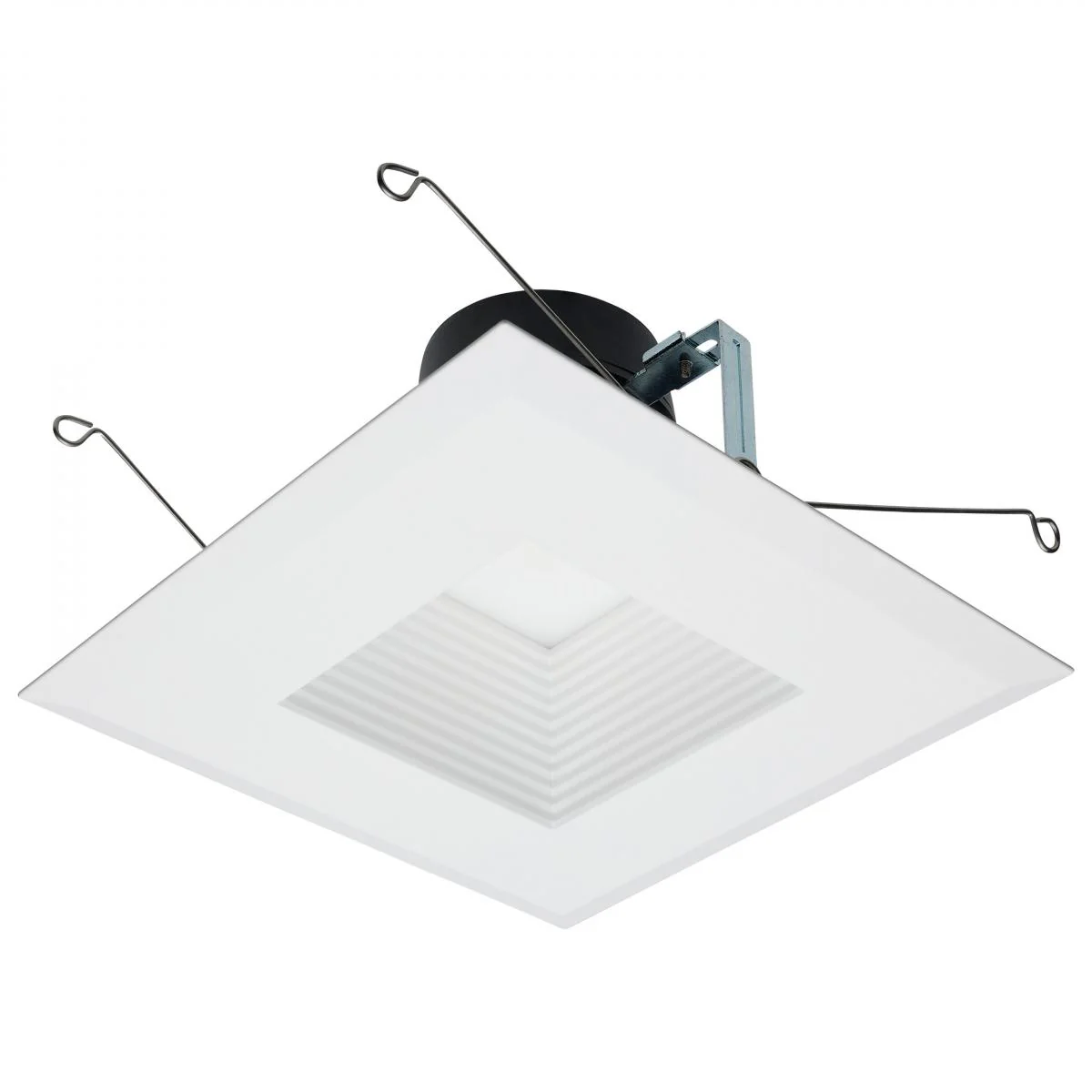 Square 5-6 Inch Field Selectable LED Downlight Retrofit; Deep Baffle; 8/10.5/13.5 Watts; 27K/30K/35K/40K/50K CCT - Image 6