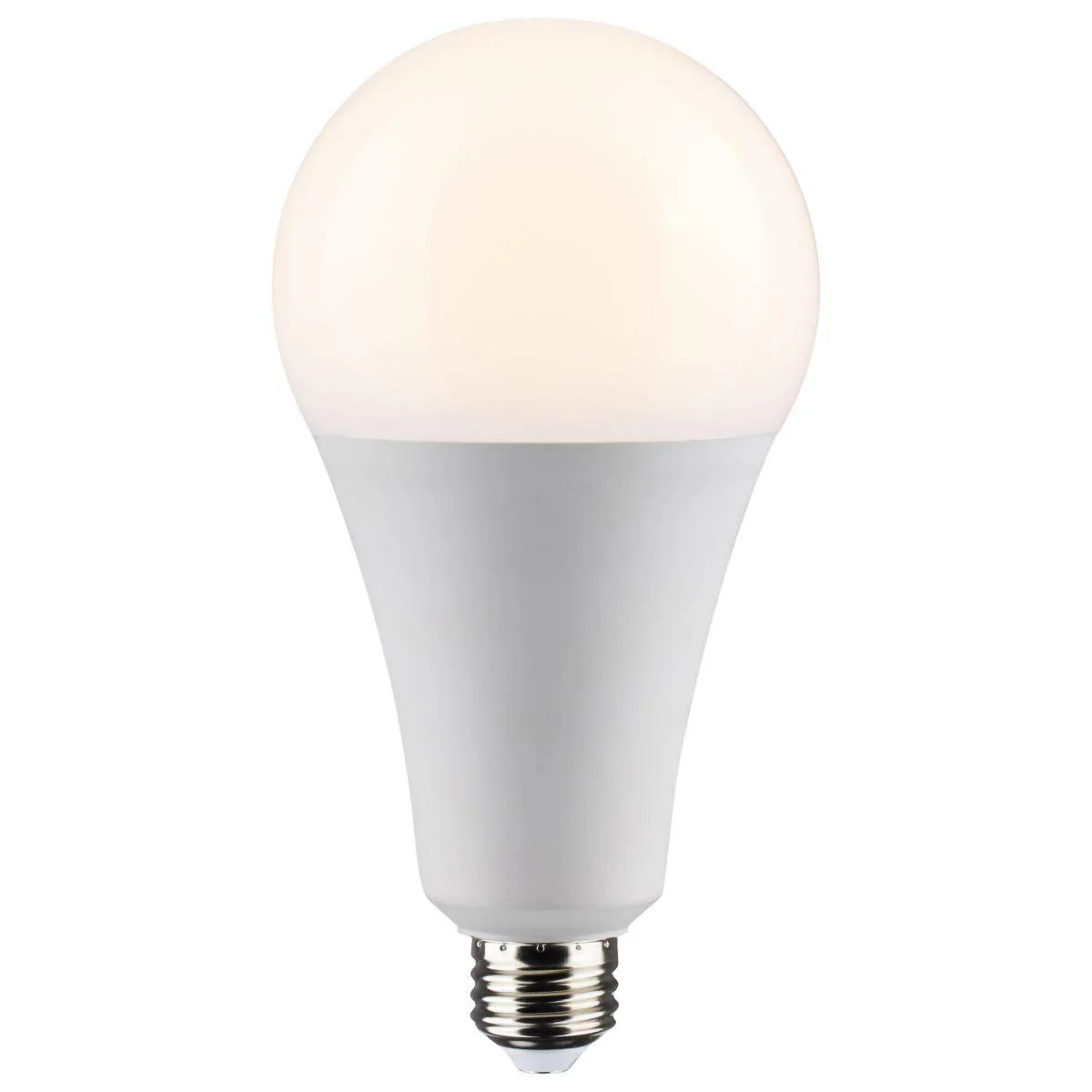 Ultra Bright Utility Lamp; 36 Watt; PS30 LED; Dimmable; White Finish; Medium Base; 2700K; 120 Volt; High Lumen