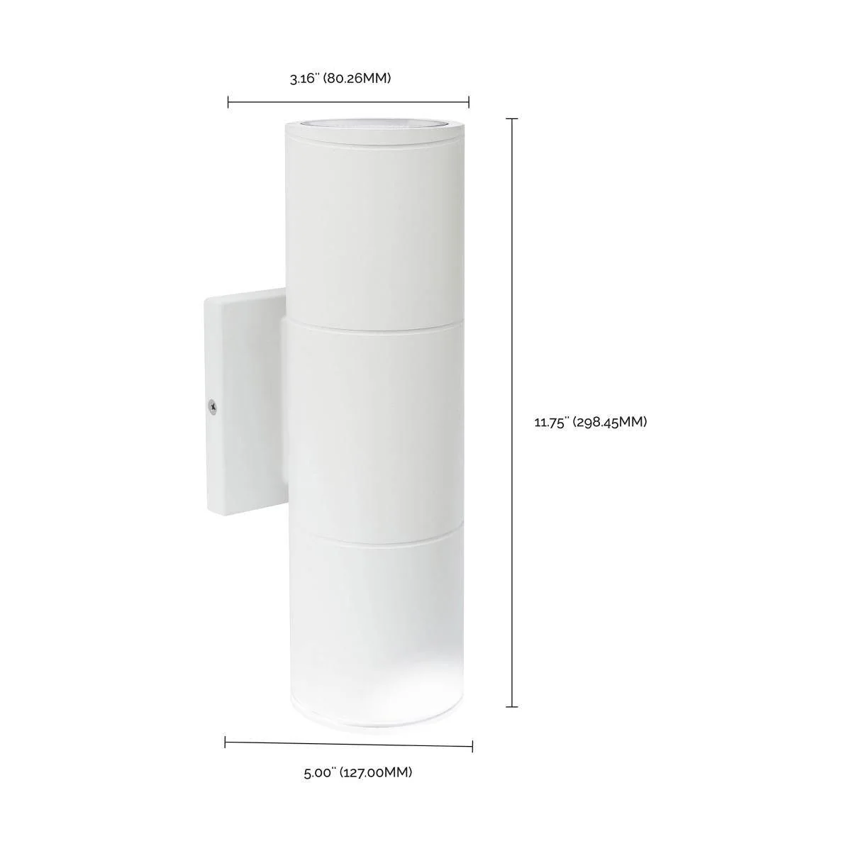 White 2 Light - LED Large Up and Down Sconce - 20W - 3000K - Image 4