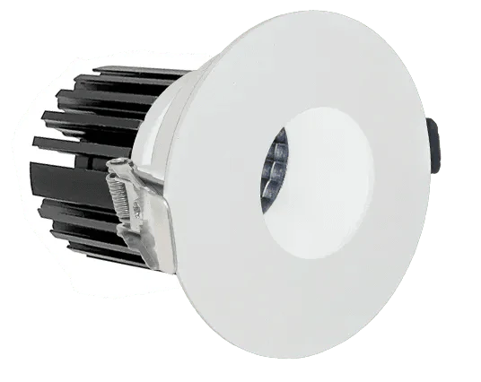 White LED 3" Architectural Canless Light w/ Pin Hole Trim, 10W, CCT