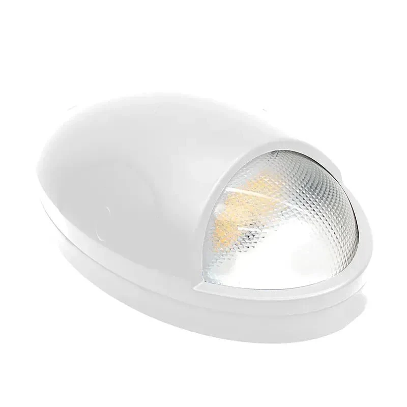 White Oval Wall Pack with Photocell, 15W, 3000K/4000K/5000K - Image 2
