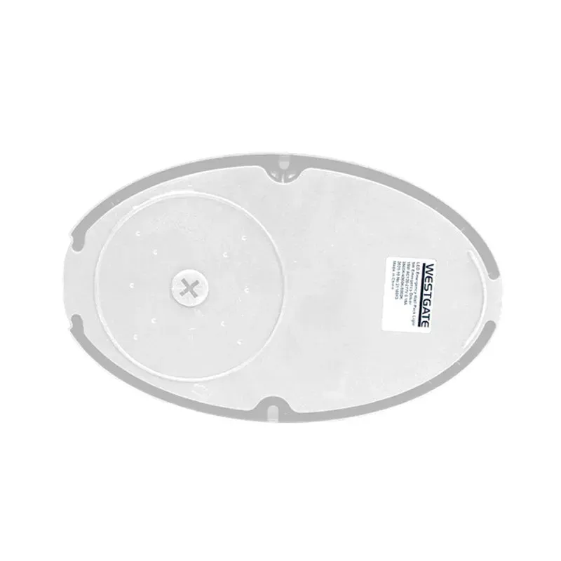 White Oval Wall Pack with Photocell, 15W, 3000K/4000K/5000K - Image 3
