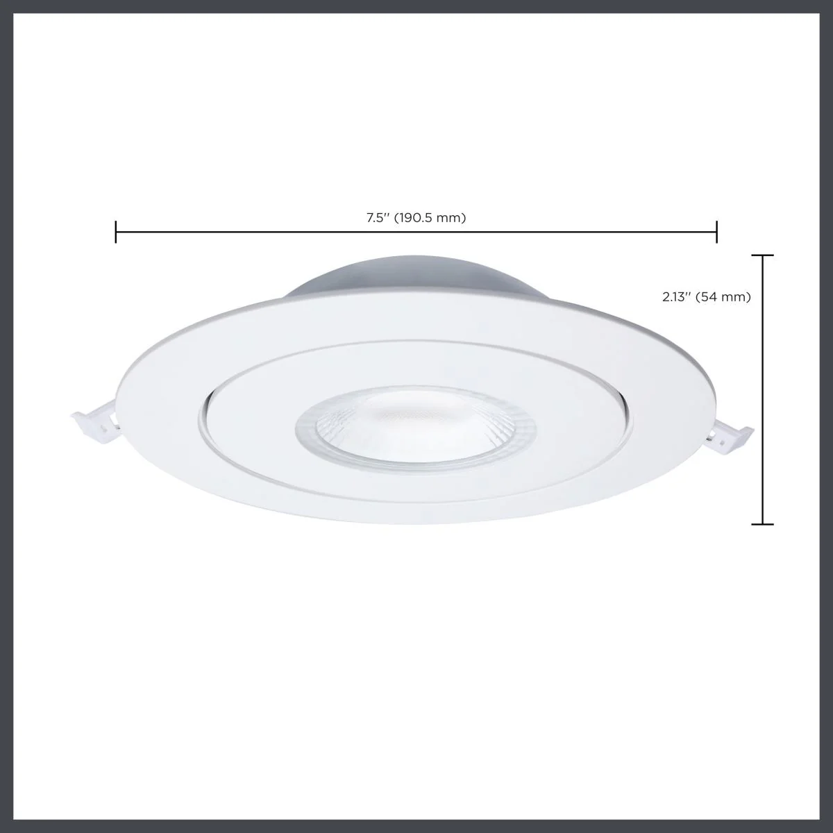 White RGB & Tunable White 15 Watt; LED Gimbaled Downlight; 6 Inch - Image 5