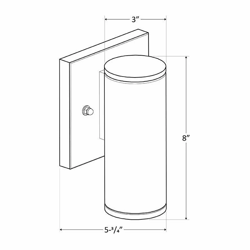WMC3 - 3" Multi-Kelvin White LED Wall Mount Cylinder Up-Down Light - Image 2